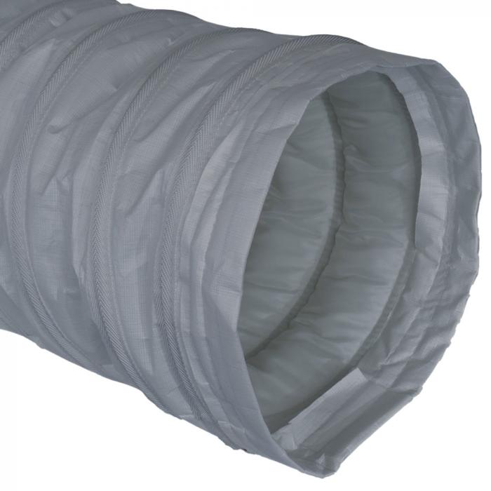 Varmluftsslang OHL-Flex® NHT-1-ISO - PVC fri - inre Ø 105 till 710 mm - längd 7,6 m - grå