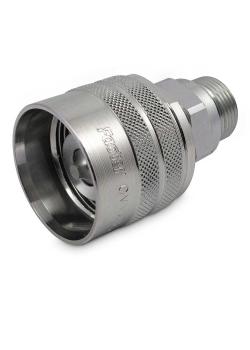 SK-VSV screw coupling - plug - chrome-plated steel - size 3 to 6 - DN 12 to 25 - male thread M20 x 1.5 to M42 x 2 mm
