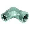 Elbow screw connection 90Â ° - adjustable - chrome-plated steel - cyl. External and internal thread G 1/8 "to G 2"