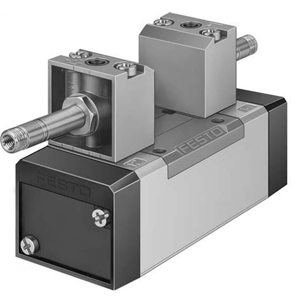 FESTO - MFH - magnetventil - 5/3-vejs, midterstilling ventileret - ISO størrelse 1 til 3 - pris pr.