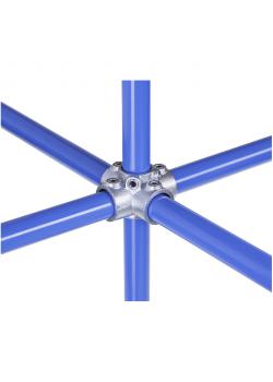 4-way cross connector "Normafix" - galvanized malleable cast iron - type 158 - Ø 26.9 to 48.3 mm - price per piece
