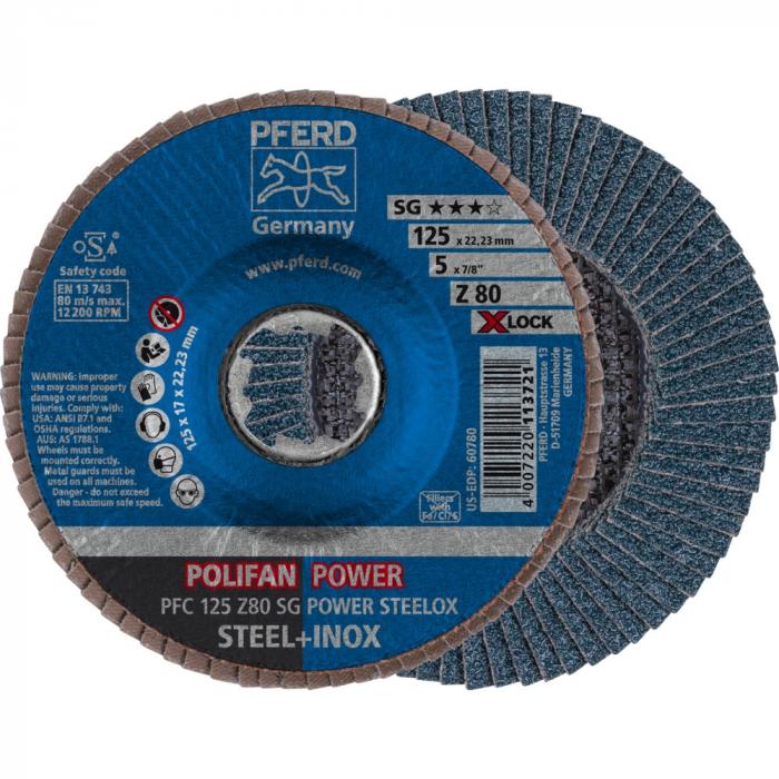 POLIFAN serrated lock washer - PFERD - conical design PFC - Z SG - POWER STEELOX / X-LOCK - outside Ø 115 to 125 mm - 10 pieces - Price per PU