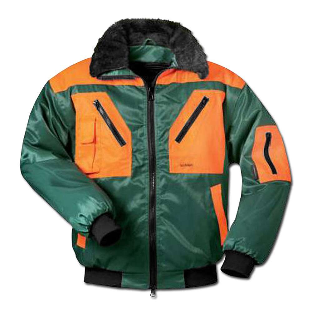Pilot Jacket "Rotdorn", grønn-orange, størrelser: S-XXL