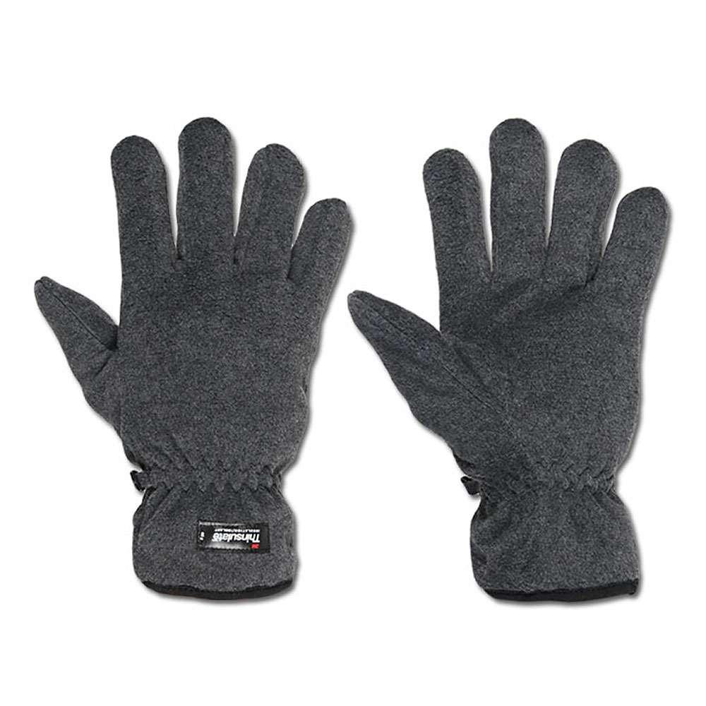 Fleece handske - mørkegrå - M-XL - Thinsulate ™