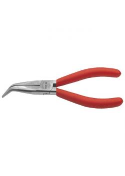 Mechanic round nose pliers 45° - length 200 mm - plastic coating