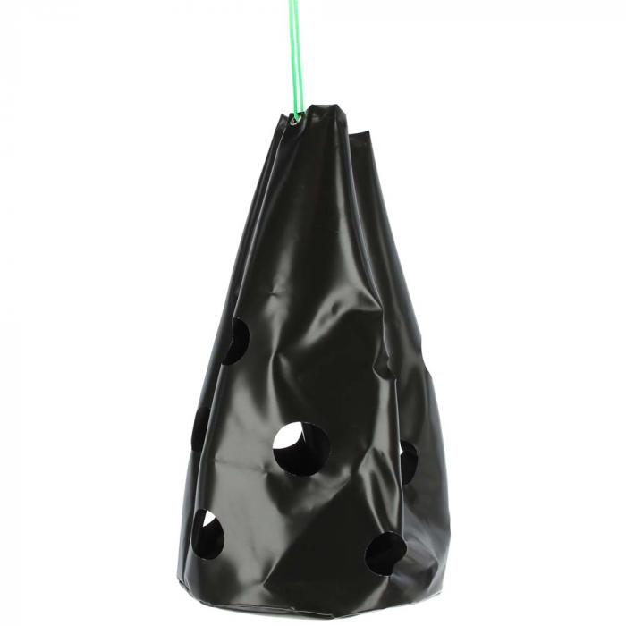 HayBag - 12/15 sidohål - liten/stor - 85 till 195 liter - plast - svart