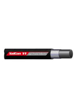 Tubo trecciato ValCon® 1 filo - gomma - DN 6 a 25 - Ø esterno max 13,5 a 34,9 mm - PN 88 a 225 - prezzo per rotolo