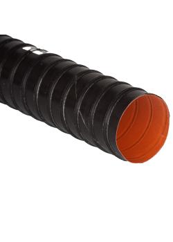 Tuyau d'aspiration OHL-Flex® SIL 2 - NW 13 à 305 - extérieur noir, intérieur rouge - longueur 4 m