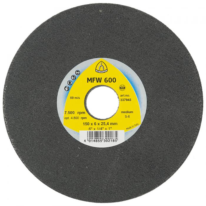 Compact disc MFW 600 - diameter 150 mm - bredde 3 til 6 mm - boring 25,4 mm - pris pr. Enhed