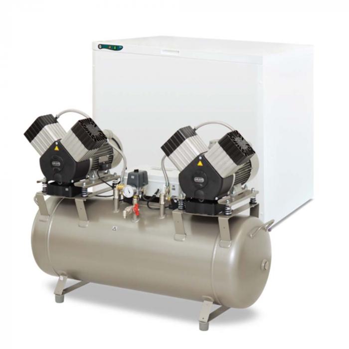 2-cylinder compressor - motor power 2x 1,2 kW - compressed air tank 110 l - different versions