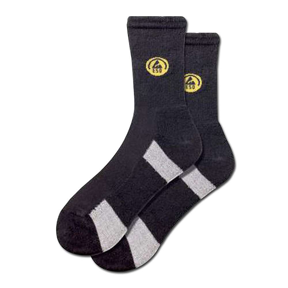 Functional socks, ESD, black / gray, size: 39-47, FORTIS