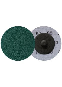 Disco a cambio rapido QRC 409 - Disco Ã˜ 50 mm - Grana da K 36 a K 80 - Corindone di zirconio - Conf. 100 pezzi - Prezzo per Conf.