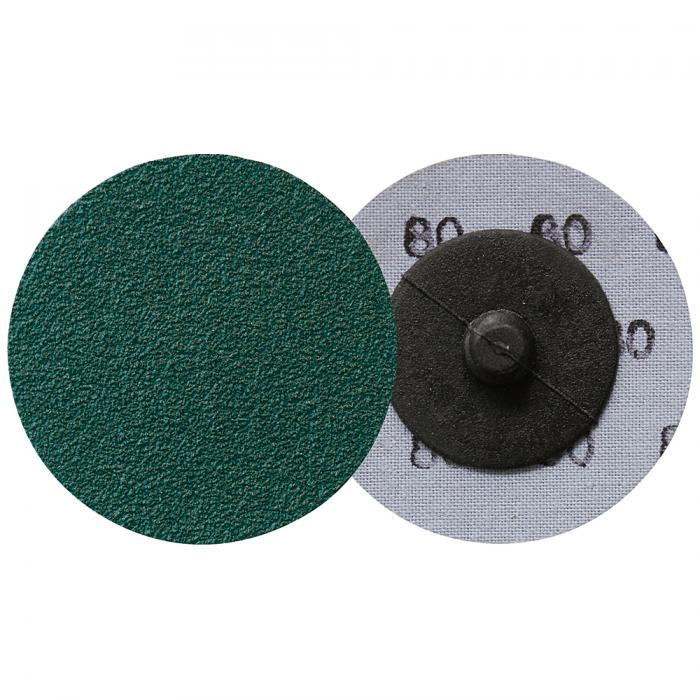 Disco a cambio rapido QRC 409 - Disco Ã˜ 50 mm - Grana da K 36 a K 80 - Corindone di zirconio - Conf. 100 pezzi - Prezzo per Conf.