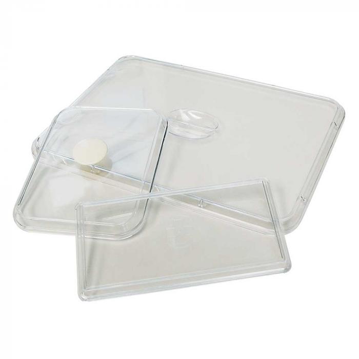 Lid for instrument tray - PS crystal clear - different designs