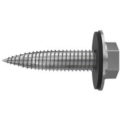 EPDM self-drilling screw - stainless steel A2 - with EPDM seal - length 25 mm - Ø 6.0 mm - PU 100 pieces - price per PU
