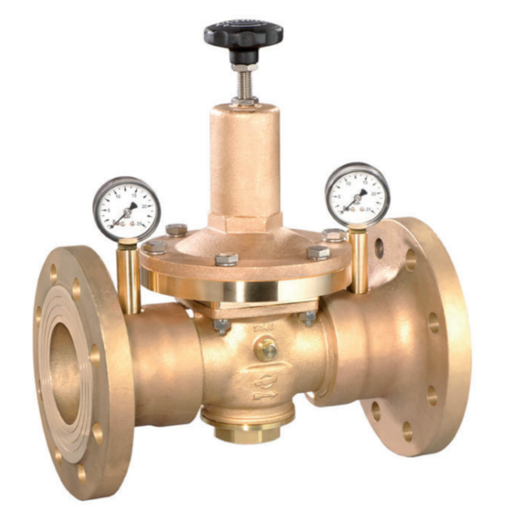 Détendeur DRV 550 - pour eau et fluides neutres - version à bride - bronze - DN 15 à DN 80 - pression d'entrée max. jusqu'à 16 bar - plage de pression aval 0,2 à 2 bar