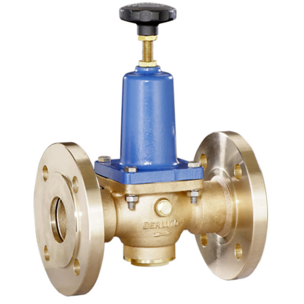 Détendeur DRV 578 - pour eau et fluides neutres - version à bride - bronze - DN 15 à DN 80 - pression d'entrée max. jusqu'à 25 bar - plage de pression aval 0,5 à 9 bar