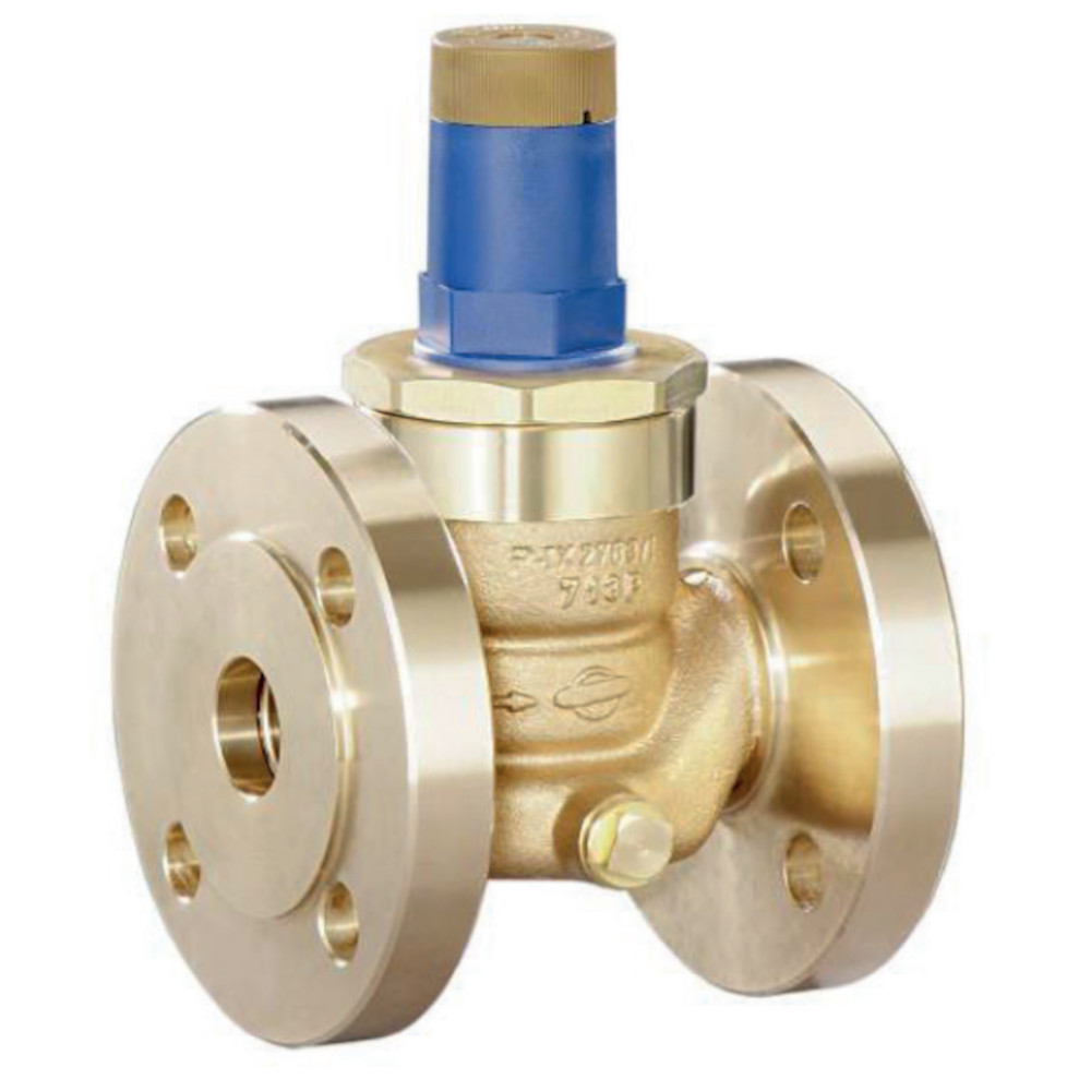 Détendeur DRV 550 - pour eau et fluides neutres - version à bride - bronze - DN 15 à DN 80 - pression d'entrée max. jusqu'à 16 bar - plage de pression aval 0,2 à 2 bar