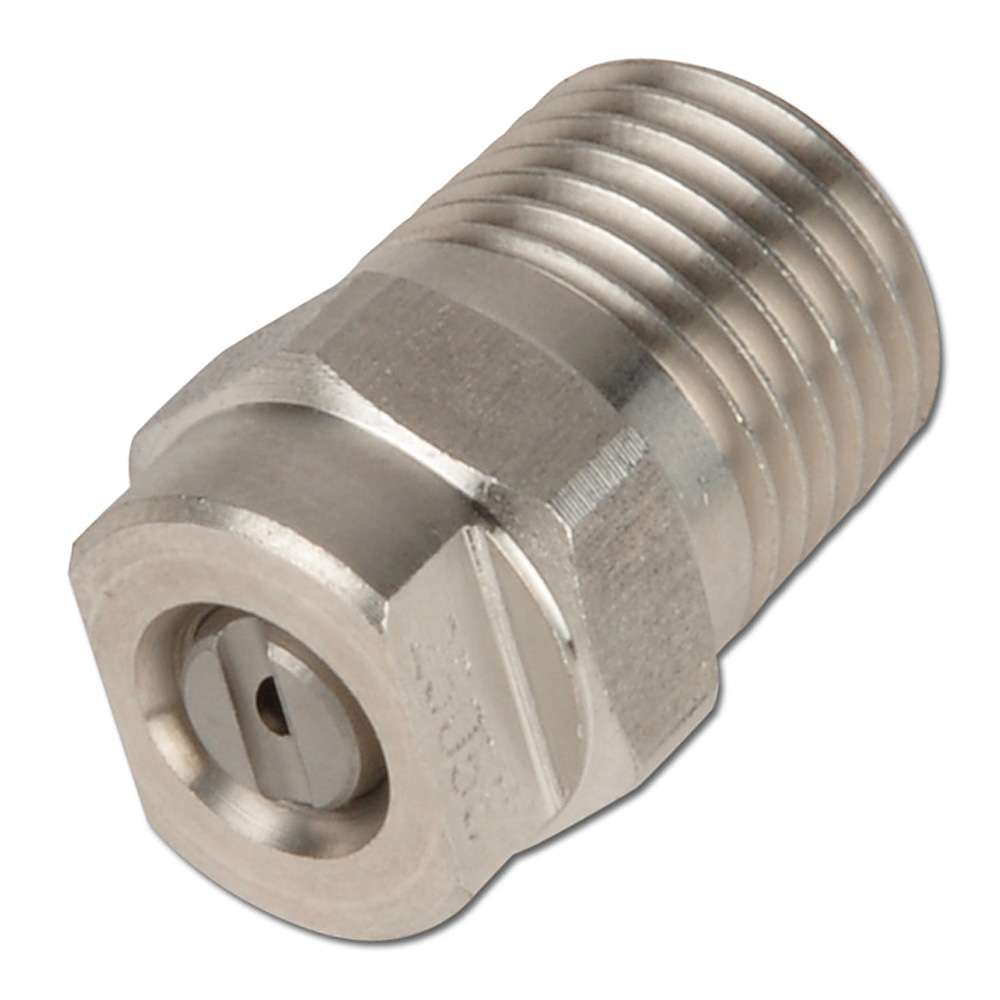 High-Pressure Washing Nozzle 500 Bar - Flat Fan - 1/4"- Stainless Steel