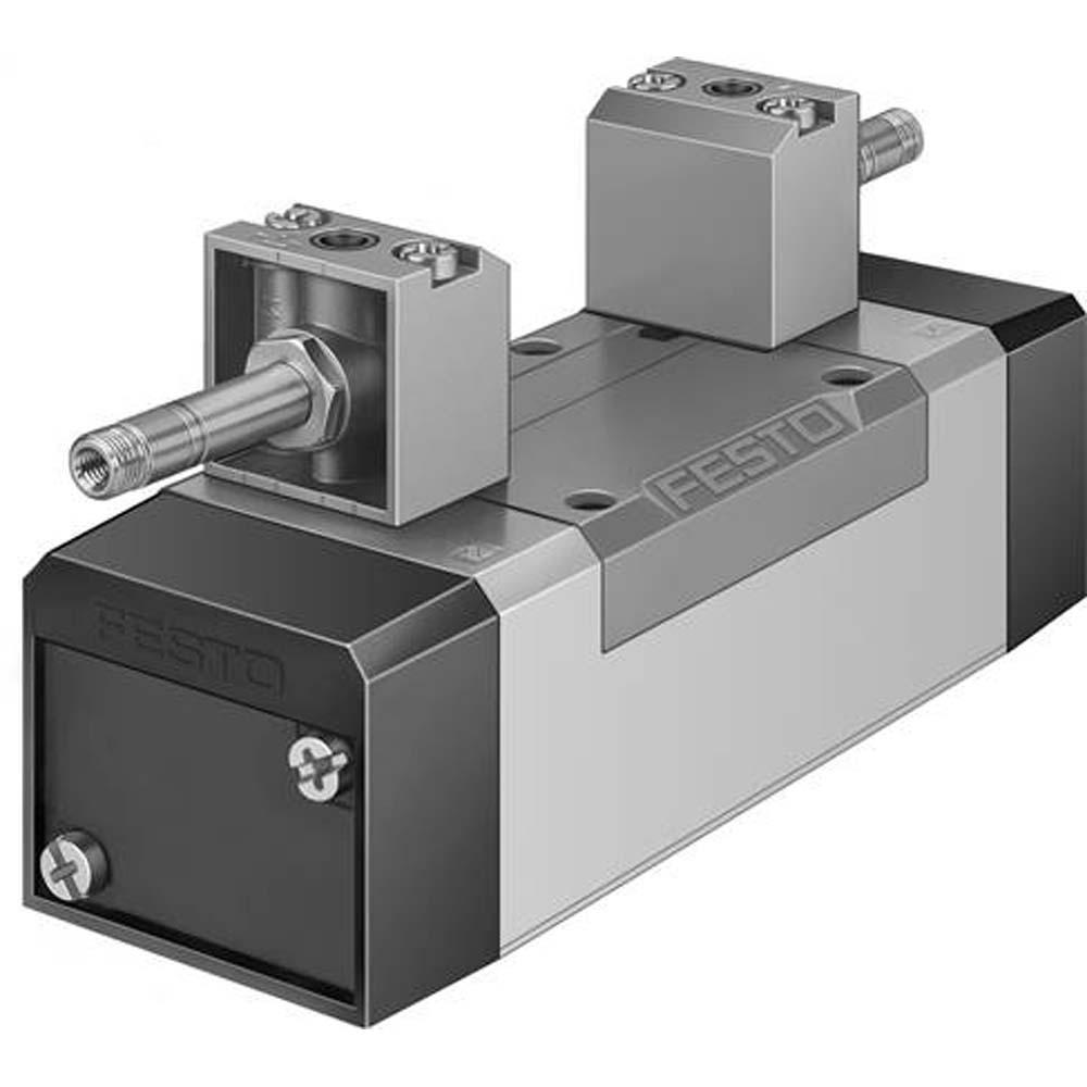 FESTO - MFH - magnetventil - 5/3-veis, ventilert i midtstilling - ISO størrelse 1 til 3 - pris pr stk.