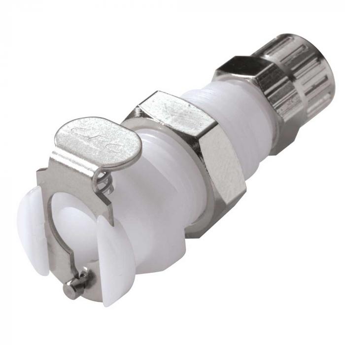 CPC-kobling - NW 3,2 mm - POM eller PP - mutterdeler - med og uten ventil - forskjellige utførelser