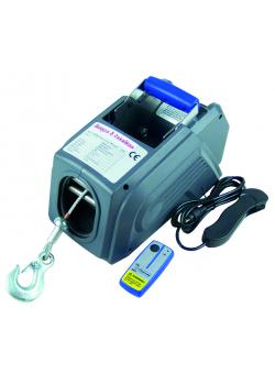 Motor-winch - incl. Cable & remote control - 12 V - traction to 2.7 t (rolling load)