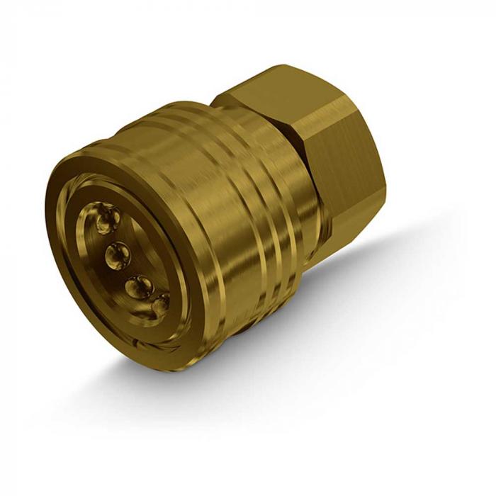 Faster quick coupling series TNL - socket - brass - DN 25 to 38 - internal thread NPT 1 "to G 1 1/2" - PN 55 to 75
