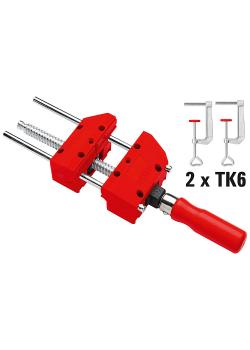 Screw clamp S 10 - 100 mm clamping width - 90 mm jaw width