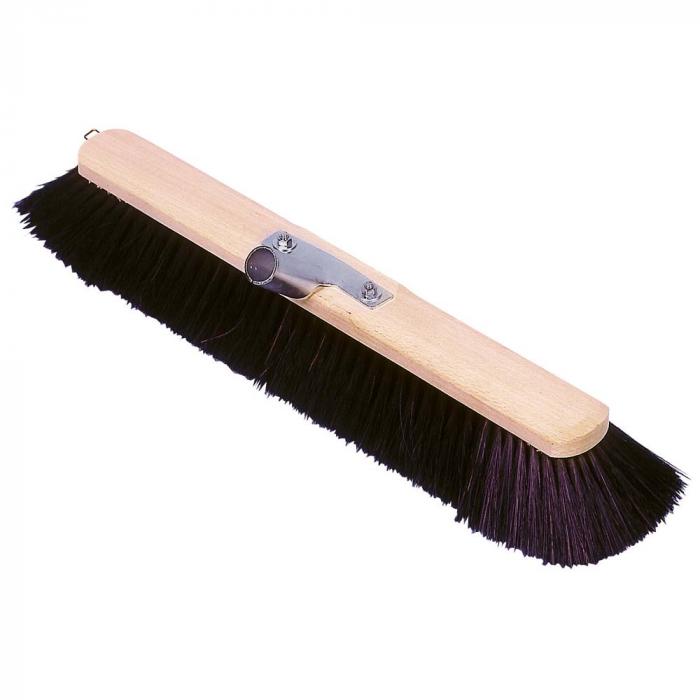 Large broom with horsehair bristles - black - Ø handle 24 mm - width 40 to 60 cm