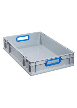 Euro containers ProfiPlus EuroBox 612 - with open handles - External dimensions (W x D x H) 600 x 400 x 120 mm