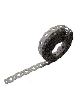 Assembly tape - steel or stainless steel (V2A) - 16 mm - thickness 0.9 mm - price per PU