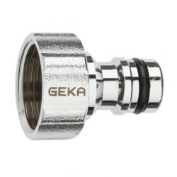 GEKA® plus hanetilslutning - stiksystem - forkromet messing - IG G1/2 til IG G1 - pris pr.