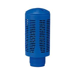 Plastic silencer - with granulate filling - G 1/8 to G 3/4 - Price per piece