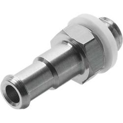 FESTO - Push-in nipple fitting N - Brass - Male with external hexagon - Nominal width 2.5 mm - PU 10 pieces - Price per PU