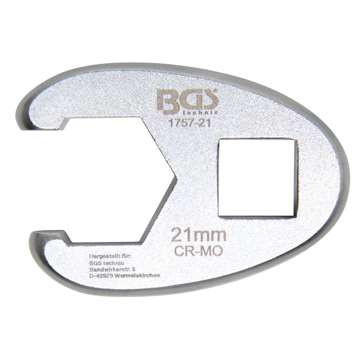 BGS Tankgeberschlüssel verstellbar Innenvierkant 125mm 1/2" 
