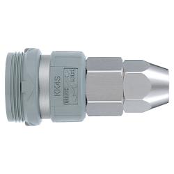 Quick coupling with beech - with cap nut - hose Ø 5x8 to 11x16 mm - size 1/8 to 1/2 - pack of 5 - price per piece