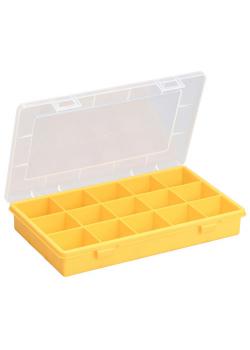 Assortment box Euro Plus Basic 29/15 - with 15 fixed compartments - Dimensions (W x D x H) 290 x 185 x 46 mm
