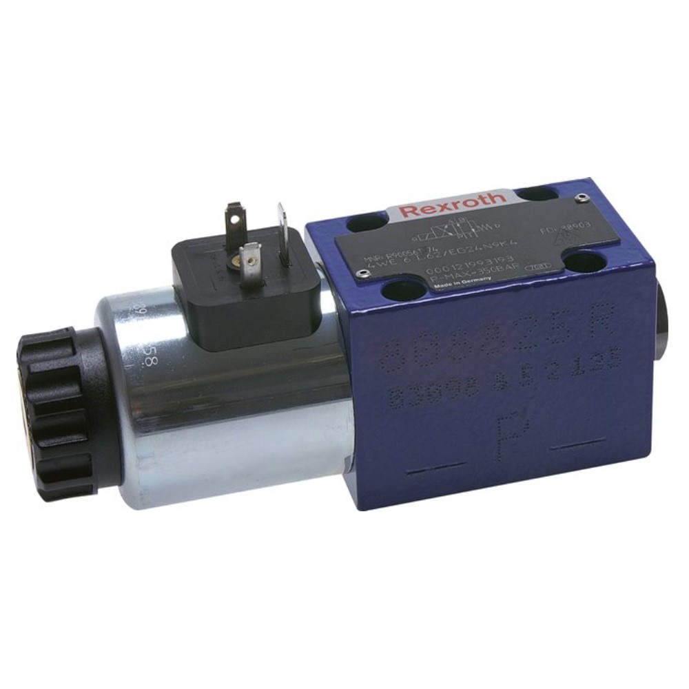 Bosch-Rexroth magnetventil - 4/2-vejs - nodulært støbejern - til hydraulikolie - forbindelsesmønster NG 6 - PN 0 til 350