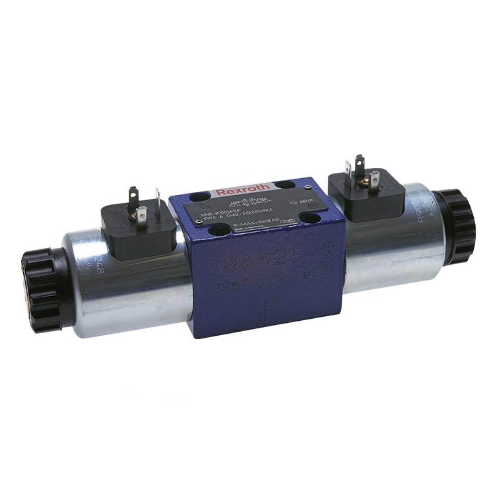 Bosch-Rexroth magnetventil - 4/3-vejs - nodulært støbejern - til hydraulikolie - forbindelsesmønster NG 6 - PN 0 til 350