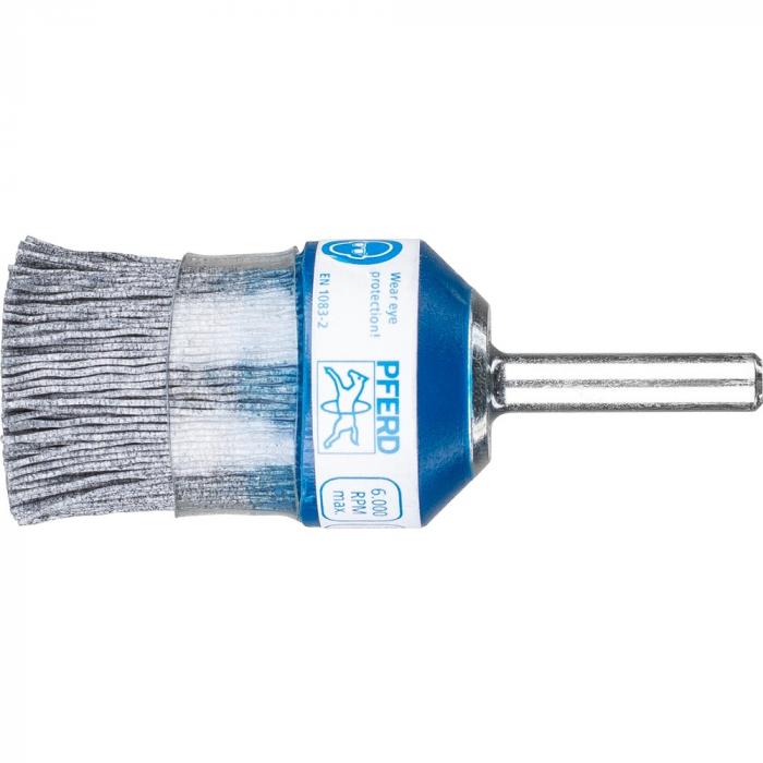 PFERD PBUPR brush brush with plastic body and support ring - plastic trim silicon carbide (SiC) - untied - outer diameter 25 and 38 mm - grain size 120 0.55 and 120 1.00
