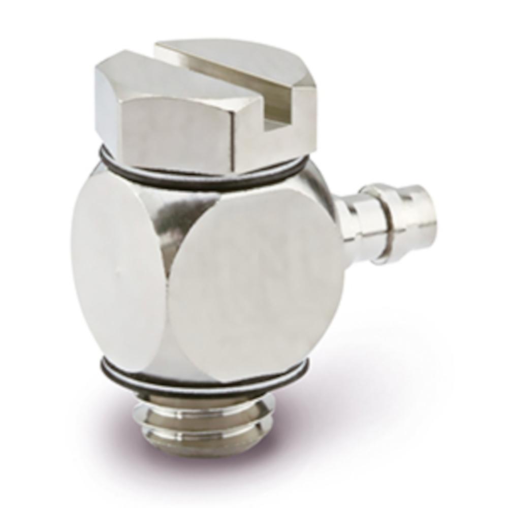Kolanko wkręcane z końcówką do węża - seria MS - stal nierdzewna - wąż wewnętrzny Ø 2,0 do 4,0 mm - do 1,0 MPa - cena za sztukę
