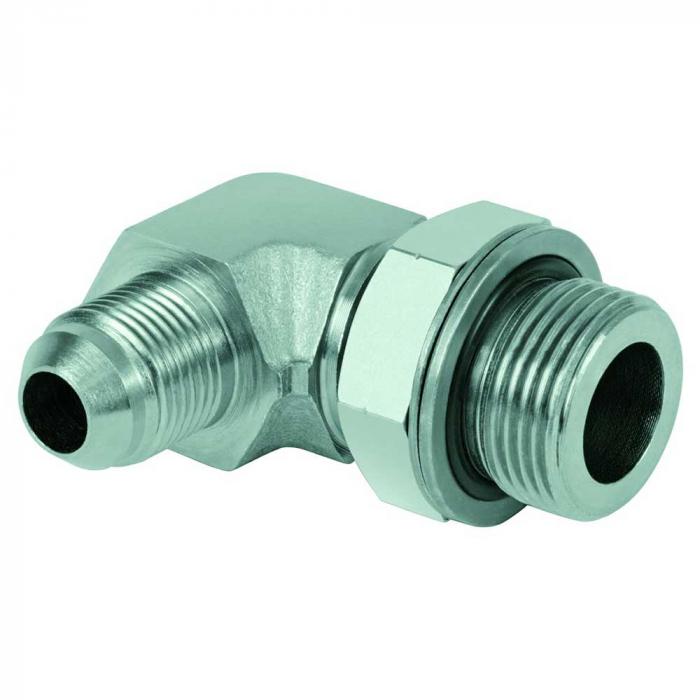 Elbow screw connection adjustable - Chrome-plated steel - JIS-AG G 1/2 "to G 1" on AG G 1/2 "to G 1"