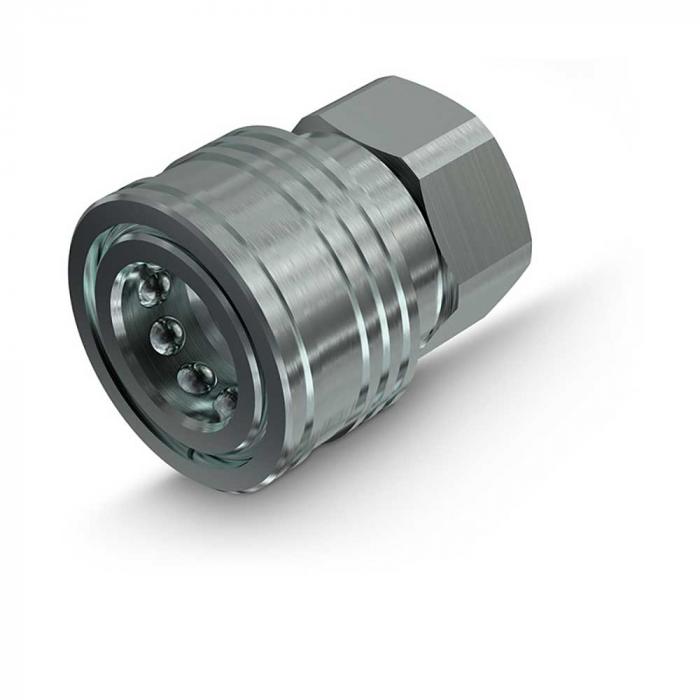 Faster quick coupling series TNL - socket - steel chrome-plated - DN 6 to 20 - IG NPT 1/4 "to NPT 3/4" - PN to 270