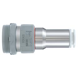 Quick coupling with socket - Hose outer diameter 3.2 to 16 mm - Size M5 to 1/2 - Pack of 5 - Price per piece