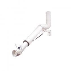 Telescopic extraction arm TEX 2000-125W - max. 2000 mm - Ø 125 mm - with gas spring