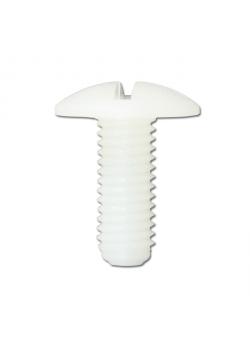 round-head screws - with slot - like NFE25-129 - M 4 x 6 to M 8 x 35 mm - PA 6.6 natural