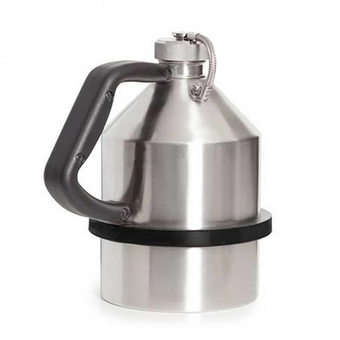 FALCON safety jug - stainless steel - with 1¼ inch G-thread screw cap and pressure relief valve
