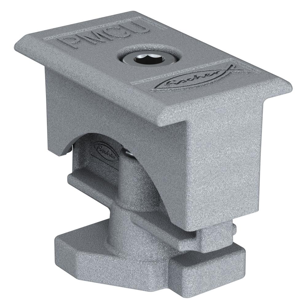 Universal mellemklemme formonteret PM CU AL 30-50 - aluminium - grå eller sort - modultykkelse 30 til 50 mm - pakke med 10 - pris pr.