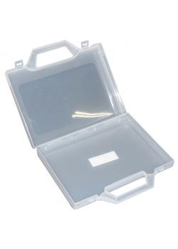 Boîte à outils vide - couleur transparente - 240 x 180 x 46 mm