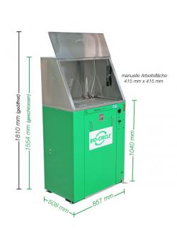 PROLAQ Auto - manuell och automatisk rengöringsstation - med 3-stegs behandlingssystem - kapacitet max 80 l - flöde 10 l/min.